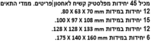 ארון רב תא 45 תאים