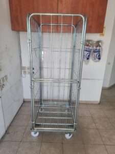 עגלת כלוב רשת להמחשה בלבד