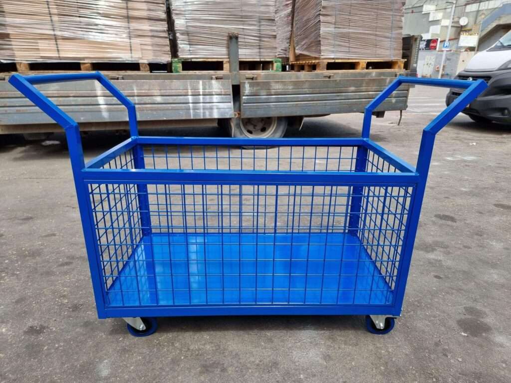 עגלת רשת לשינוע עם 2 ידיות